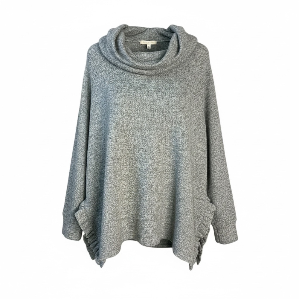 Cupio Heather Gray Cowl Neck Sweater